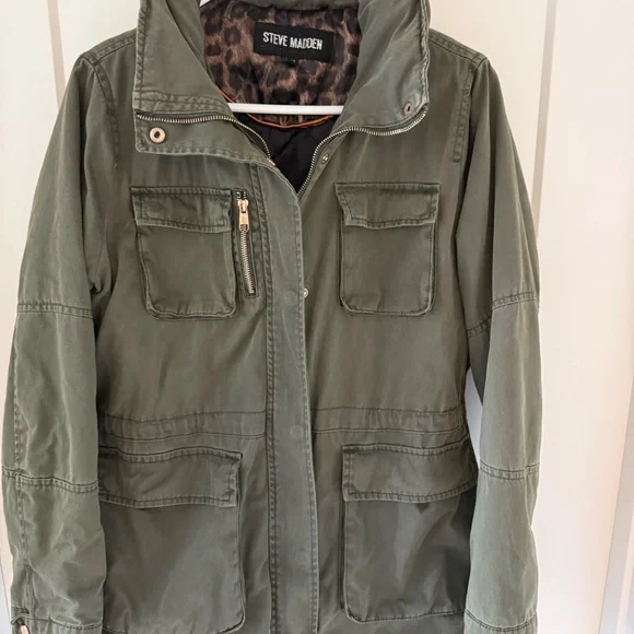 Steve Madden Olive Green Utility Jacket - Picture 9 of 9